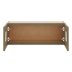 J&K Hazel H8 Wall Glass Cabinet - 33" W x 12" H (No Glass Insert)