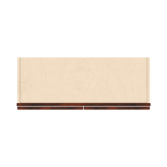 J&K Mahogany J5 Wall Glass Cabinet - 33" W x 12" H (No Glass Insert)