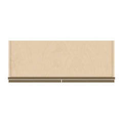 J&K Hazel H8 Wall Glass Cabinet - 33" W x 12" H (No Glass Insert)