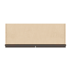 J&K Espresso K8 Wall Glass Cabinet - 33" W x 12" H (No Glass Insert)