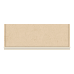 J&K Pearl Glazed H9 Wall Glass Cabinet - 33" W x 12" H (No Glass Insert)