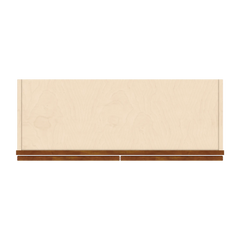 J&K Mocha Glazed K10 Wall Glass Cabinet - 33" W x 12" H (No Glass Insert)