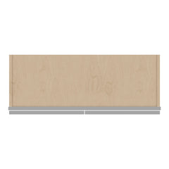 J&K Castle Grey S5 Wall Glass Cabinet - 33" W x 12" H (No Glass Insert)