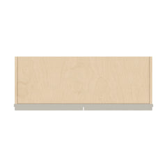 J&K Pebble B6 Wall Glass Cabinet - 33" W x 12" H (No Glass Insert)