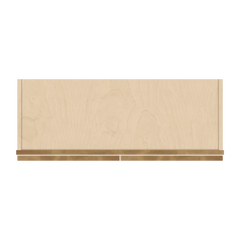 J&K Butterscotch B8 Wall Glass Cabinet - 33" W x 12" H (No Glass Insert)
