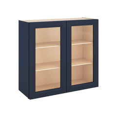 J&K Naval B7 Wall Glass Cabinet - 33" W x 30" H (No Glass Insert)
