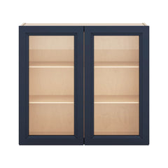 J&K Naval B7 Wall Glass Cabinet - 33" W x 30" H (No Glass Insert)