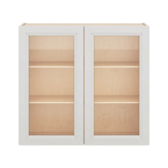 J&K Pure B5 Wall Glass Cabinet - 33" W x 30" H (No Glass Insert)