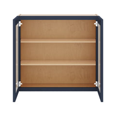 J&K Naval B7 Wall Glass Cabinet - 33" W x 30" H (No Glass Insert)