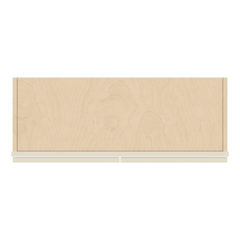 J&K Pearl Glazed H9 Wall Glass Cabinet - 33" W x 30" H (No Glass Insert)