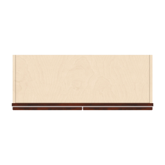 J&K Mahogany J5 Wall Glass Cabinet - 33" W x 30" H (No Glass Insert)