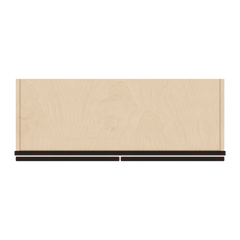 J&K Espresso K8 Wall Glass Cabinet - 33" W x 30" H (No Glass Insert)