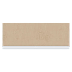 J&K White Shaker S8 Wall Glass Cabinet - 33" W x 30" H (No Glass Insert)