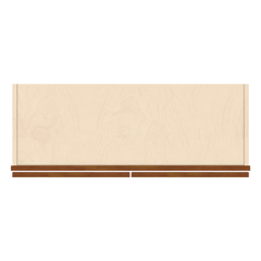 J&K Mocha Glazed K10 Wall Glass Cabinet - 33" W x 30" H (No Glass Insert)