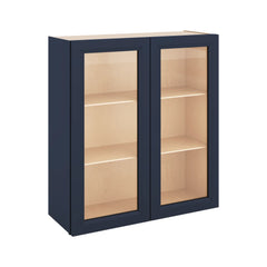 J&K Naval B7 Wall Glass Cabinet - 33" W x 36" H (No Glass Insert)