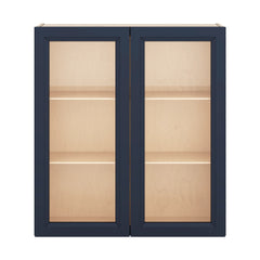 J&K Naval B7 Wall Glass Cabinet - 33" W x 36" H (No Glass Insert)