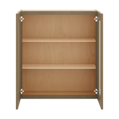 J&K Hazel H8 Wall Glass Cabinet - 33" W x 36" H (No Glass Insert)