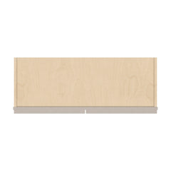 J&K Pebble B6 Wall Glass Cabinet - 33" W x 36" H (No Glass Insert)