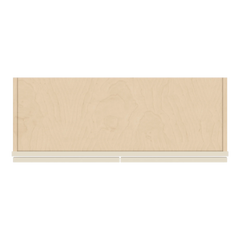 J&K Pearl Glazed H9 Wall Glass Cabinet - 33" W x 36" H (No Glass Insert)