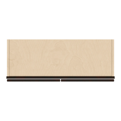 J&K Espresso K8 Wall Glass Cabinet - 33" W x 36" H (No Glass Insert)