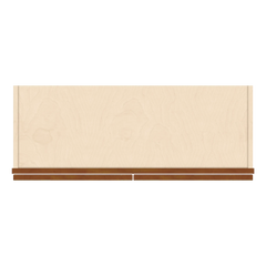 J&K Mocha Glazed K10 Wall Glass Cabinet - 33" W x 36" H (No Glass Insert)