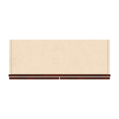 J&K Mahogany J5 Wall Glass Cabinet - 33" W x 36" H (No Glass Insert)