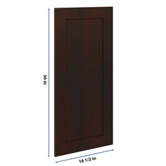J&K Java Coffee S1 Dummy Insert Door Panel 16 1/2" W x 36" H