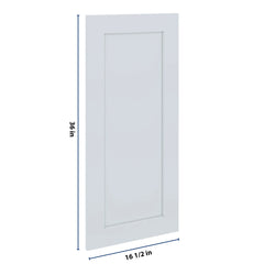 J&K White Shaker S8 Dummy Insert Door Panel 16 1/2" W x 36" H