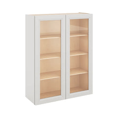 J&K Pure B5 Wall Glass Cabinet - 33" W x 42" H (No Glass Insert)