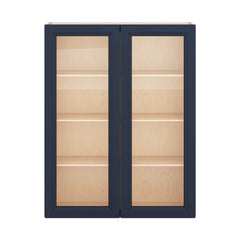 J&K Naval B7 Wall Glass Cabinet - 33" W x 42" H (No Glass Insert)