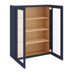 J&K Naval B7 Wall Glass Cabinet - 33" W x 42" H (No Glass Insert)
