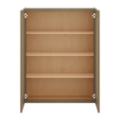 J&K Hazel H8 Wall Glass Cabinet - 33" W x 42" H (No Glass Insert)