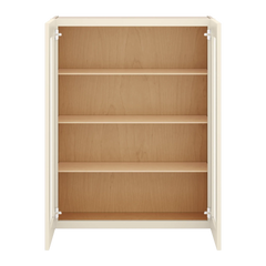 J&K Pearl Glazed H9 Wall Glass Cabinet - 33" W x 42" H (No Glass Insert)