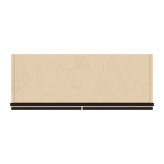 J&K Espresso K8 Wall Glass Cabinet - 33" W x 42" H (No Glass Insert)