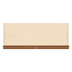 J&K Mocha Glazed K10 Wall Glass Cabinet - 33" W x 42" H (No Glass Insert)