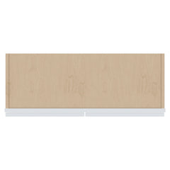 J&K White Shaker S8 Wall Glass Cabinet - 33" W x 42" H (No Glass Insert)