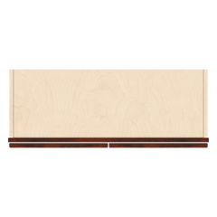 J&K Mahogany J5 Wall Glass Cabinet - 33" W x 42" H (No Glass Insert)