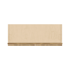 J&K Butterscotch B8 Wall Glass Cabinet - 33" W x 42" H (No Glass Insert)
