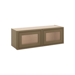 J&K Hazel H8 Wall Glass Cabinet - 36" W x 12" H (No Glass Insert)
