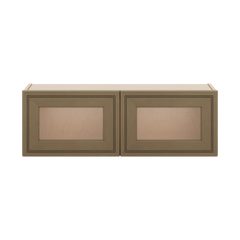 J&K Hazel H8 Wall Glass Cabinet - 36" W x 12" H (No Glass Insert)