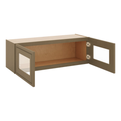 J&K Hazel H8 Wall Glass Cabinet - 36" W x 12" H (No Glass Insert)