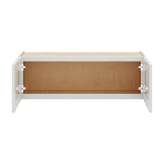 J&K Pure B5 Wall Glass Cabinet - 36" W x 12" H (No Glass Insert)