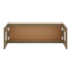 J&K Hazel H8 Wall Glass Cabinet - 36" W x 12" H (No Glass Insert)