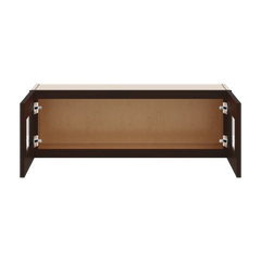 J&K Java Coffee S1 Wall Glass Cabinet - 36" W x 12" H (No Glass Insert)