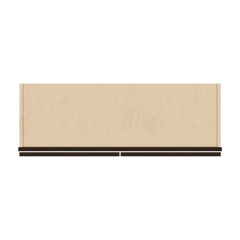 J&K Java Coffee S1 Wall Glass Cabinet - 36" W x 12" H (No Glass Insert)