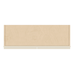J&K Pearl Glazed H9 Wall Glass Cabinet - 36" W x 12" H (No Glass Insert)