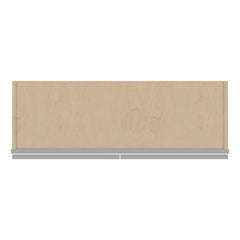 J&K Castle Grey S5 Wall Glass Cabinet - 36" W x 12" H (No Glass Insert)