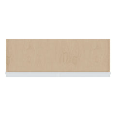 J&K White Shaker S8 Wall Glass Cabinet - 36" W x 12" H (No Glass Insert)