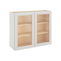 J&K Pure B5 Wall Glass Cabinet - 36" W x 30" H (No Glass Insert)