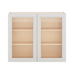 J&K Pure B5 Wall Glass Cabinet - 36" W x 30" H (No Glass Insert)